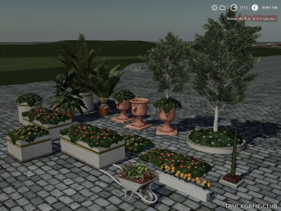 Мод "Placeable Flower Pack Tana" для Farming Simulator 2019
