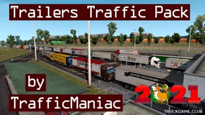 Мод "Trailers traffic pack by TrafficManiac v5.8" для Euro Truck Simulator 2