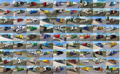 Мод "Painted truck traffic pack by Jazzycat v12.6" для Euro Truck Simulator 2