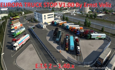 Мод "European Truck Stops v1.0" для Euro Truck Simulator 2