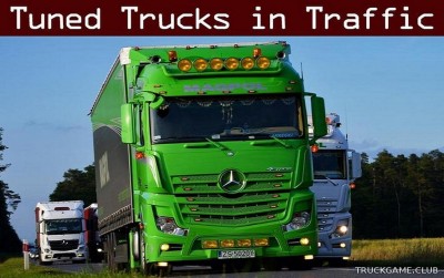 Мод "Tuned truck traffic pack by TrafficManiac v2.9" для Euro Truck Simulator 2