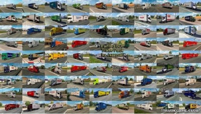 Мод "Painted bdf traffic pack by Jazzycat v9.9" для Euro Truck Simulator 2
