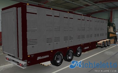 Мод "Owned Michieletto Livestock Trailer v1.0.7" для Euro Truck Simulator 2