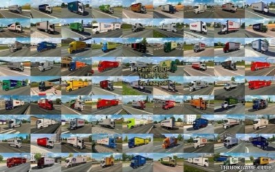 Мод "Painted bdf traffic pack by Jazzycat v10.3" для Euro Truck Simulator 2