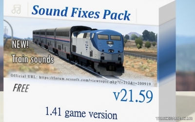 Мод "Sound Fixes Pack v21.59" для Euro Truck Simulator 2