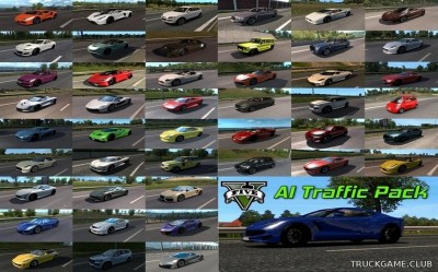 Мод "GTA V Traffic v3.1" для Euro Truck Simulator 2