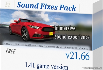 Мод "Sound Fixes Pack v21.66" для Euro Truck Simulator 2