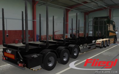 Мод "Owned Fliegl Log Trailer v1.0.8" для Euro Truck Simulator 2