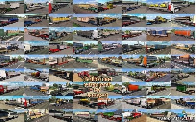 Мод "Trailers and cargo pack by Jazzycat v10.1" для Euro Truck Simulator 2