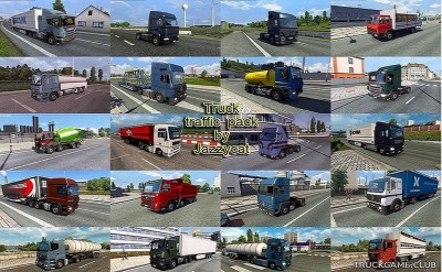 Мод "Truck traffic pack by Jazzycat v6.3" для Euro Truck Simulator 2