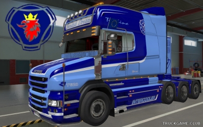 Мод "Scania T Longline Swedish Dream Skin" для Euro Truck Simulator 2