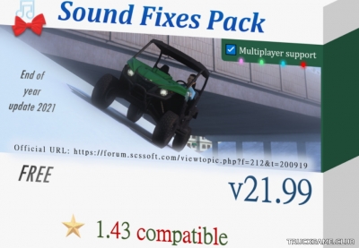 Мод "Sound Fixes Pack v21.99" для Euro Truck Simulator 2