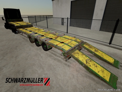 Мод "Schwarzmueller Tieflader v1.0" для Farming Simulator 22