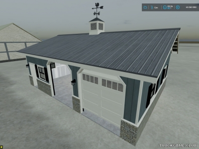 Мод "Placeable American Garage 24x36 v1.0" для Farming Simulator 22