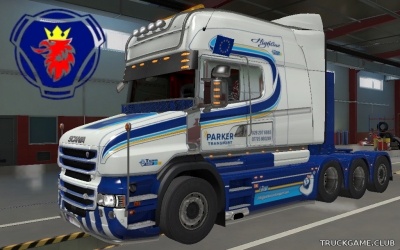 Мод "Scania T Parker Transport Skin" для Euro Truck Simulator 2