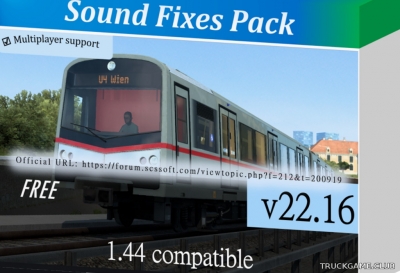 Мод "Sound Fixes Pack v22.16" для Euro Truck Simulator 2