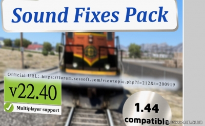 Мод "Sound Fixes Pack v22.40" для American Truck Simulator