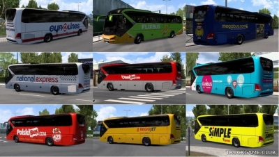 Мод "Ai Traffic Bus Skins v1.1" для Euro Truck Simulator 2