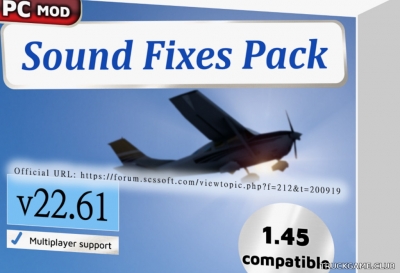 Мод "Sound Fixes Pack v22.61" для Euro Truck Simulator 2