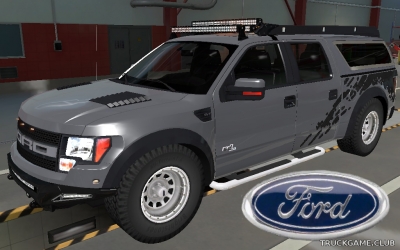 Мод "Ford F150 SVT Raptor Supercab" для Euro Truck Simulator 2