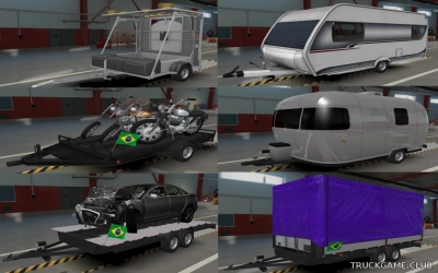 Мод "Owned Car Trailers" для Euro Truck Simulator 2