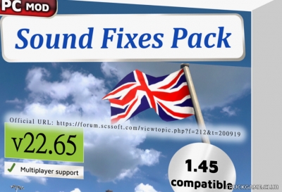 Мод "Sound Fixes Pack v22.65" для Euro Truck Simulator 2