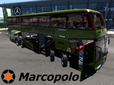 Мод "Marcopolo Paradiso GV 1800 DD" для Euro Truck Simulator 2