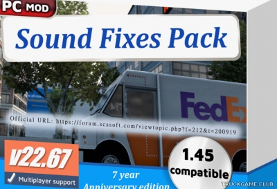 Мод "Sound Fixes Pack v22.67" для Euro Truck Simulator 2