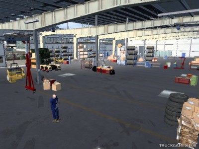 Мод "Extended Garage v2.0.5" для Euro Truck Simulator 2