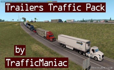 Мод "Trailers traffic pack by TrafficManiac v6.6" для American Truck Simulator