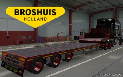 Мод "Ownable Broshuis Overweight Trailer v1.2.12" для Euro Truck Simulator 2