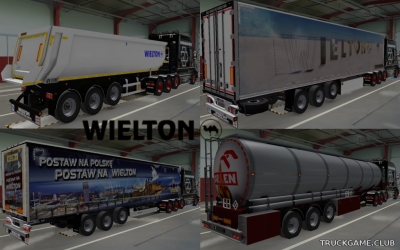 Мод "Ownable Wielton Trailers v1.9" для Euro Truck Simulator 2