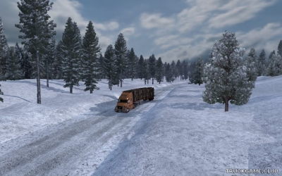 Мод "Frosty Winter Weather Mod v4.8" для American Truck Simulator