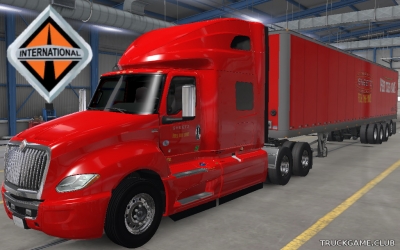 Мод "International LT & Trailer Sheetz Skin" для American Truck Simulator