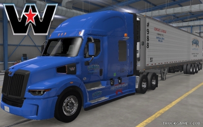 Мод "Western Star 57x & Trailer Wilride Skin" для American Truck Simulator