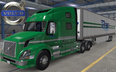 Мод "Volvo VNL & Trailer Pro Transport Skin" для American Truck Simulator