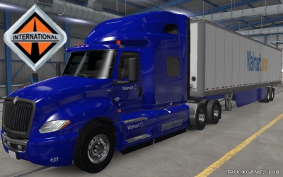 Мод "International LT & Trailer Walmart Skin" для American Truck Simulator
