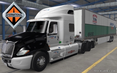 Мод "International LT & Trailer Land Star Skin" для American Truck Simulator