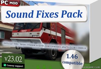 Мод "Sound Fixes Pack v23.02" для Euro Truck Simulator 2