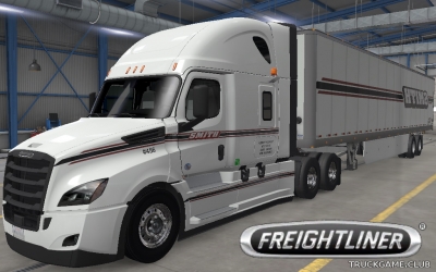Мод "Freightliner Cascadia & Trailer Smith Skin" для American Truck Simulator