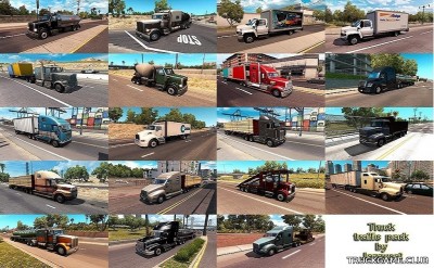 Мод "Truck traffic pack by Jazzycat v3.2" для American Truck Simulator