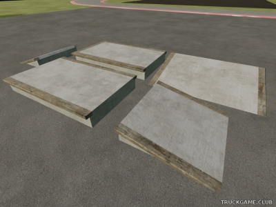 Мод "Placeable Concrete Ramps and Platforms Pack v1.0" для Farming Simulator 22