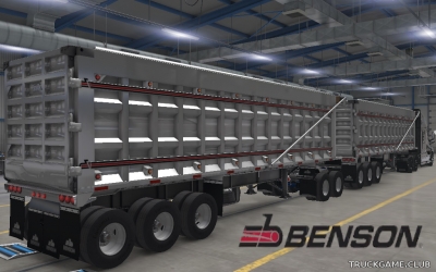 Мод "Ownable Benson End-Dump Trailer v1.1" для American Truck Simulator