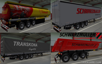 Мод "Ownable Schwarzmueller Trailers v1.7" для Euro Truck Simulator 2