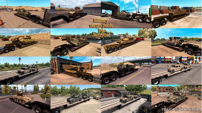 Мод "Military cargo pack by Jazzycat v1.5" для American Truck Simulator