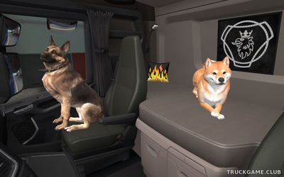 Мод "Dog with animation v1.0" для Euro Truck Simulator 2