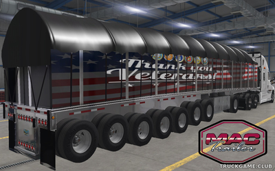 Мод "Ownable Mac Flatbed 53ft v2.0" для American Truck Simulator