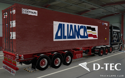 Мод "Ownable D-TEC Container Trailer" для Euro Truck Simulator 2