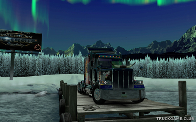 Мод "Background Northern Lights" для American Truck Simulator