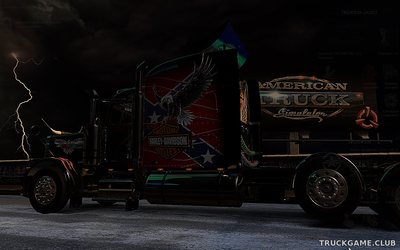 Мод "Background City Night" для American Truck Simulator